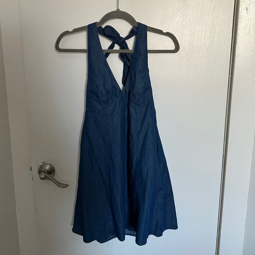 Hollister Denim Navy Blue Dress